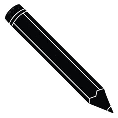 Isolated Black vector Tailer Element chalk pencil With White Background
