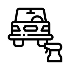 rust removal line icon