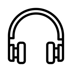 headphones line icon