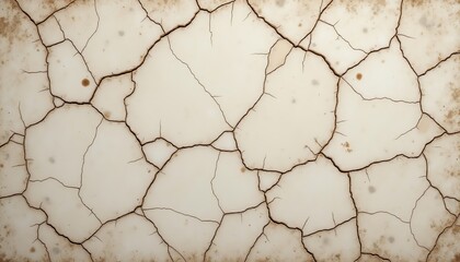 Obraz premium Cracked surface texture with natural patterns.