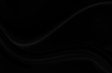 Black gray satin dark fabric texture luxurious shiny that is abstract silk cloth background with patterns soft waves blur beautiful.