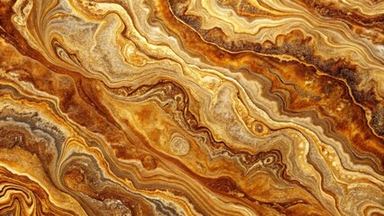 Abstract Swirling Pattern of Brown and Gold Hues, Evoking a Sense of Luxurious Depth and Natural Beauty