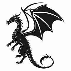 black dragon vector illustration