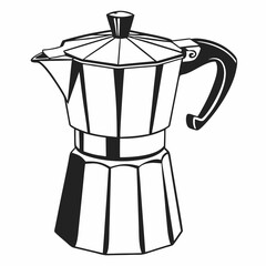 coffee maker isolated on white background