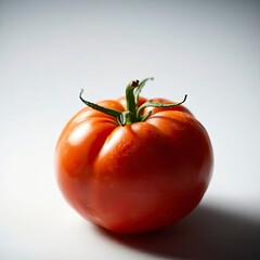 Datterini cherry tomatoes on a white background, showcasing iridescent colors with generative ai