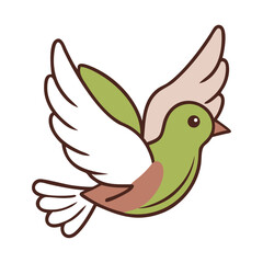 Dove of peace icon design