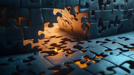 hand holding a piece of puzzle