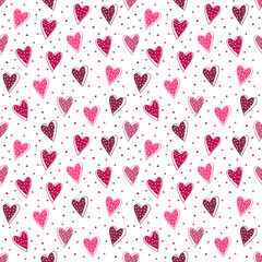 seamless pattern with hearts