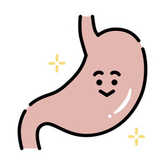 健康的な胃のキャラクター