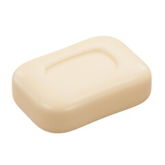 3D Beige Soap Bar for Bath