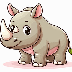 Fototapeta premium rhinoceros vector illustration
