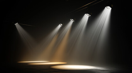 Create Ambiance with an LED Spotlight Array Casting a Gentle Glow on Empty Event Spaces