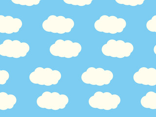 背景（水色、雲、空）