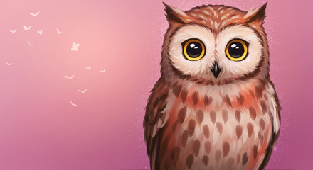Obraz premium Owl Digital Painting