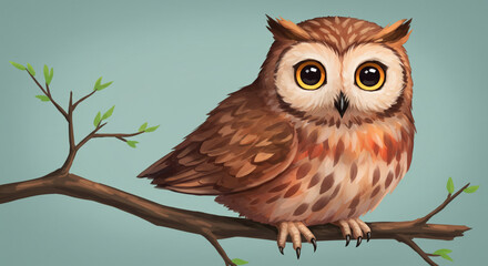 Obraz premium Owl Digital Painting