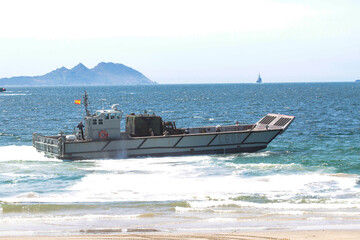 military maneuvers. Infantry, aviation and navy landing	