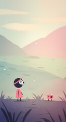 Fototapeta premium Subtle Abstract Illustration Backgrounds: Gentle Forms and Textures for Unobtrusive Visuals 