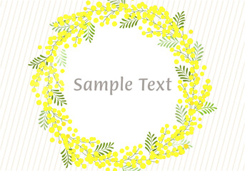 春らんまん＊ミモザのフレームB