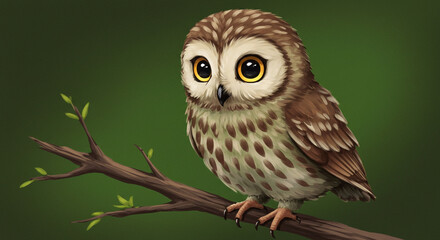 Obraz premium Owl Digital Painting