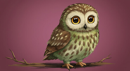 Obraz premium Owl Digital Painting