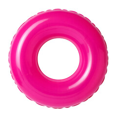 inflatable lifebuoy on transparent background