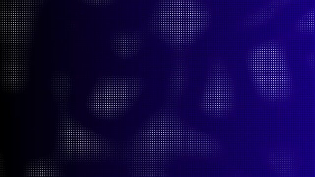 Abstract blue halftone dots motion background. Abstract colorful polka dot pattern animation background. Moving sphere dots seamless loop