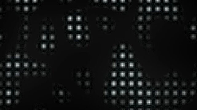 Abstract blue halftone dots motion background. Abstract colorful polka dot pattern animation background. Moving sphere dots seamless loop
