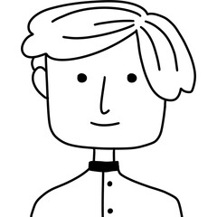 Line cartoon drawing illustration