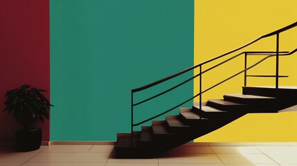 Staircase spiraling upward with each step labeled as a life value such as trust courage and integrity symbolizing leadership and the journey to success