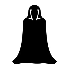 Enigmatic hooded figure shrouded in darkness a symbol of mystery and intrigue