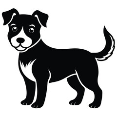 Cute Rescue Dog Illustration