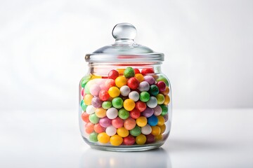 candy in a glass jar