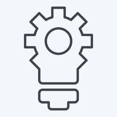 Icon Creative Innovation. related to Development symbol. line style
