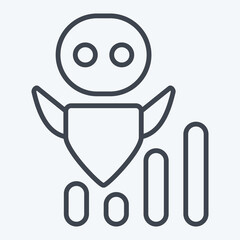 Icon AI Development Speed. related to Development symbol. line style