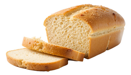 Freshly baked sliced bread loaf