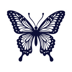 butterfly tribal tatto vector design