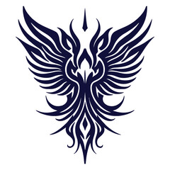 wings tribal tatto vector design