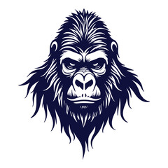 gorilla tribal tatto vector design