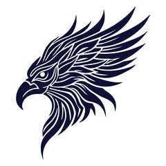 horus bird tribal tatto vector design