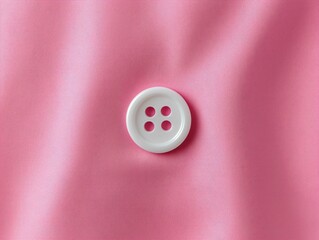 Pink Fabric Button