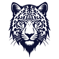 leopard tribal tatto vector design