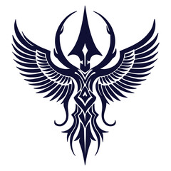 Fototapeta premium wings tribal tatto vector design