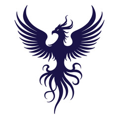 phoenix tribal tatto vector design