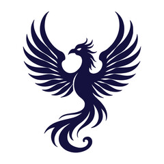 phoenix tribal tatto vector design