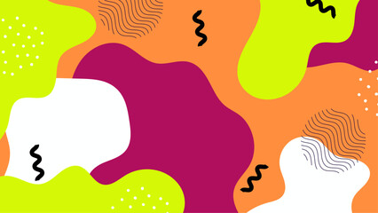 Abstract pattern with orange pink yellow and white shapes suitable for vibrant backgrounds, artistic designs, modern prints, and digital graphics.