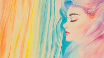 A soft pastel rainbow gradient background with a textured paper effect, perfect for adding an elegant and whimsical touch to various creative projects such as graphic designs, digital artworks.