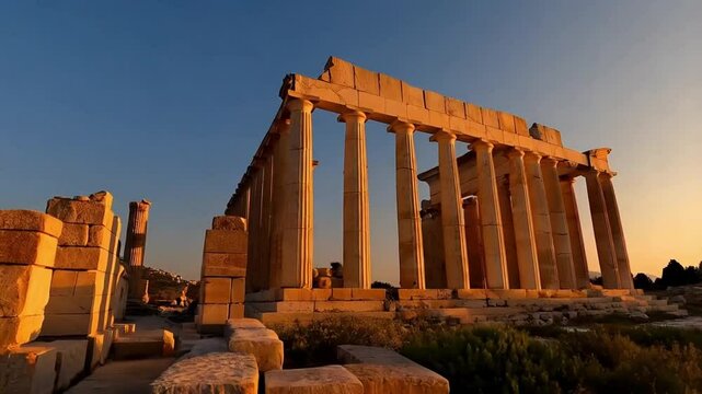 Golden Hour at the Temple of Athena Polias, Priene, Turkey