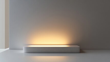 Minimalist illuminated platform