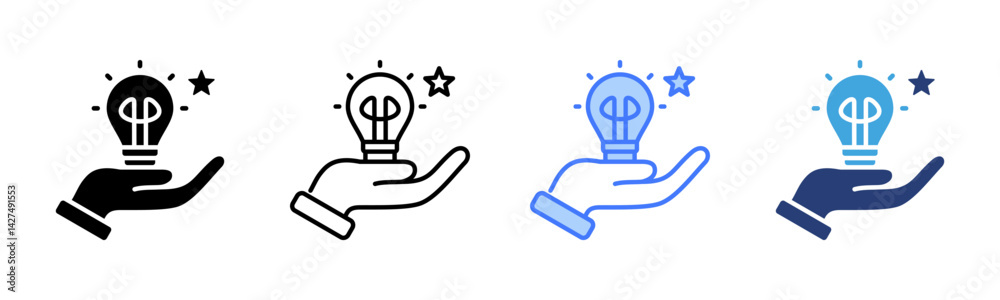Poster Mentorship icon sheet multiple style collection