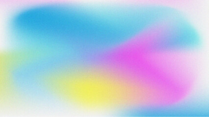 Blurry background of blue, yellow, and pink suitable for abstract designs, presentations, web banners, and social media graphics. Eye catching colors.